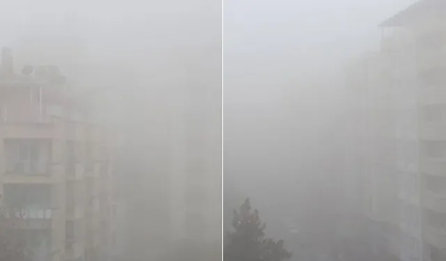 Mardin'de yoğun sis: Görüş mesafesi 15 metreye düştü