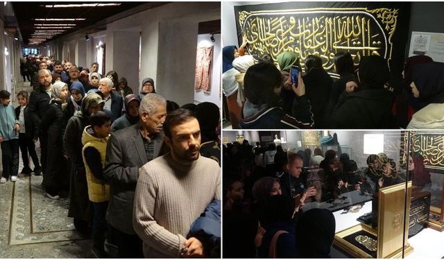 Gaziantep'te 'Mukaddes Emanetler Sergisi'ne yoğun ilgi