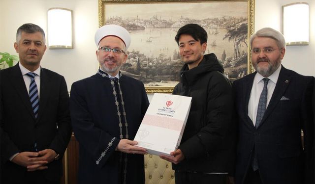 Japon gezgin Gaziantep'te Müslüman oldu