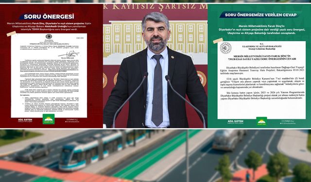 HÜDA PAR’ın Diyarbakır Raylı Sistem Projesine ilişkin soru önergesi yanıtlandı