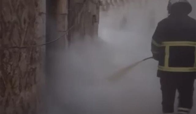 Mardin'de evdeki tüp yangını paniğe neden oldu