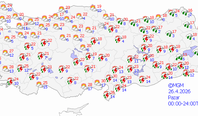 Adıyaman'da bu pazar hava durumu: Yağış sürecek mi?