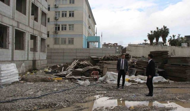 Cizre'de okul inşaatlarında inceleme yapıldı