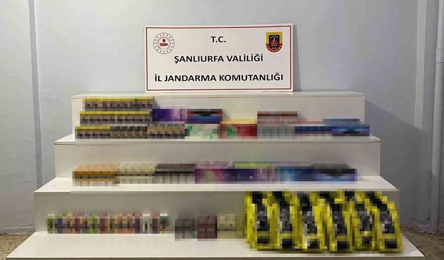 Şanlıurfa'da 8 bin 958 paket gümrük kaçağı sigara ele geçirildi