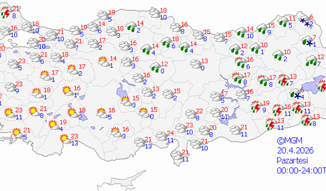 Bingöl'de 5 günlük hava durumu: Hafta sonu şiddetli yağış var