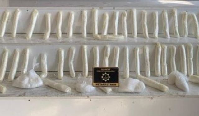 Gaziantep'te araçta 10 kilo metamfetamin ele geçirildi