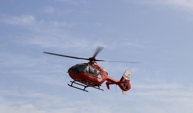 Havale geçiren çocuk helikopter ambulansla Malatya'ya sevk edildi