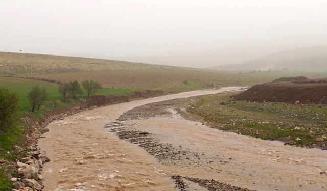Kilis'te Sabun Suyu'nun seviyesi yükseldi