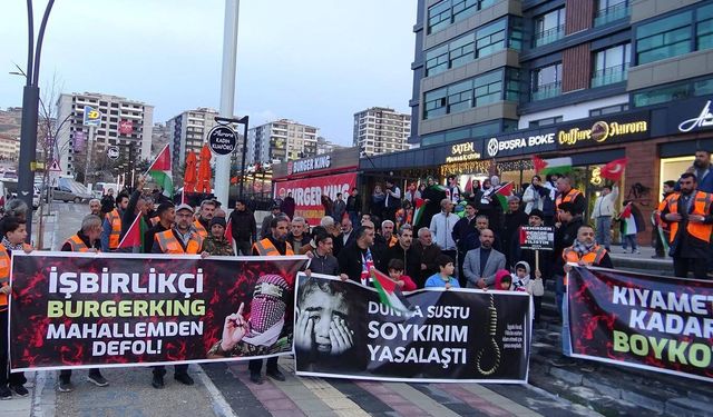 Malatya'da açılacak olan Burger Kıng protesto edildi