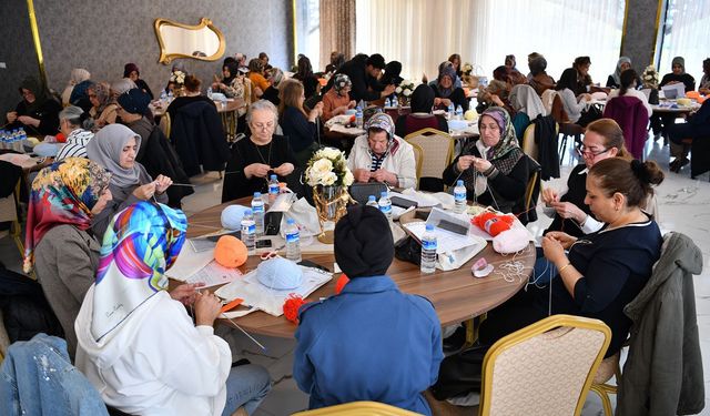 Malatya'daki örgü yarışması büyük ilgi gördü