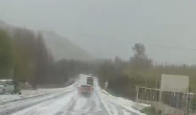 Mardin merkezde bahar havası; Beyazsu'da kar yağışı