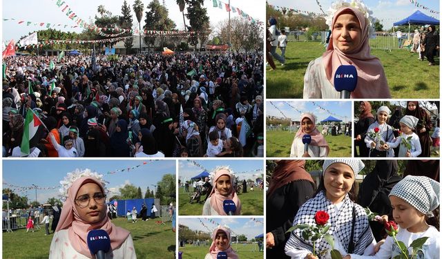 Mevlid-i Nebi etkinliğinde ilahi seslendiren çocuklar: Peygamberimizin sevgisi için buradayız