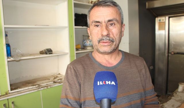 Su baskını mağduru esnaf, mağduriyetin giderilmesini istedi