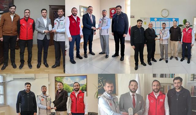 Umut Kervanı, Genç ilçesinde desteklerinden ötürü kurumlara teşekkür ziyareti