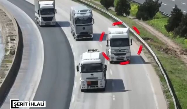 Gaziantep'te dron destekli trafik denetimi: Bin 346 araca ceza