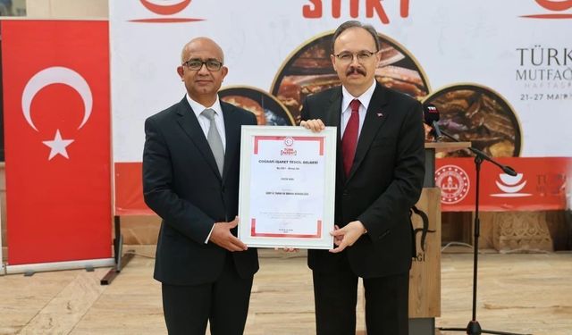 Siirt'in marka değeri "Zivzik narı" tescillendi