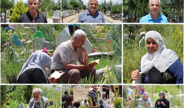 Bayram öncesi mezarlıklarda hüzün ve dua bir arada
