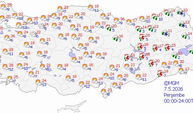 Bingöl'de sıcaklık yükseliyor: Yağışlı hava kısa süreli etkili olacak