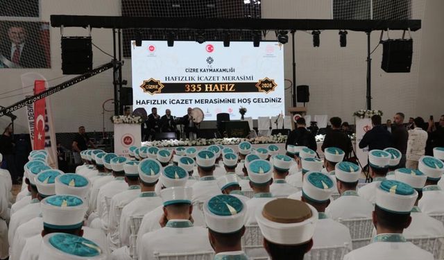 Cizre'de 335 hafız diplomalarını alarak mezun oldu