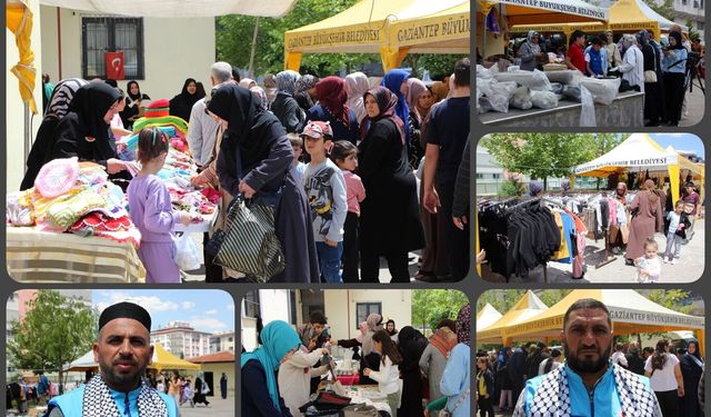 Gaziantep'te Gazze yararına kermes