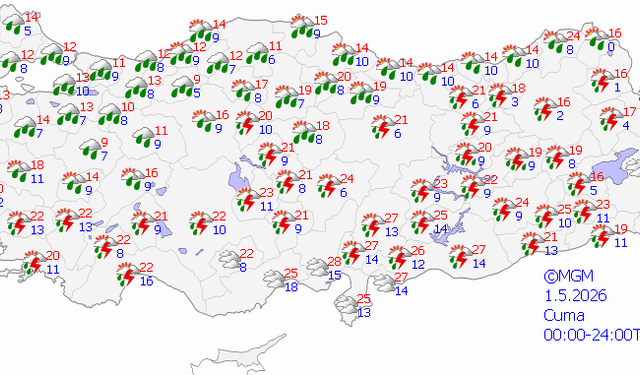 Elazığ'da ayın ilk haftasında hava durumu: Yağış etkisini sürdürüyor