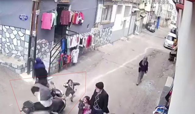 Gaziantep'te motosiklet küçük kıza çarpıp kaçtı