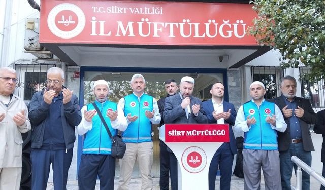 Siirt’ten kutsal topraklara ilk kafile uğurlandı