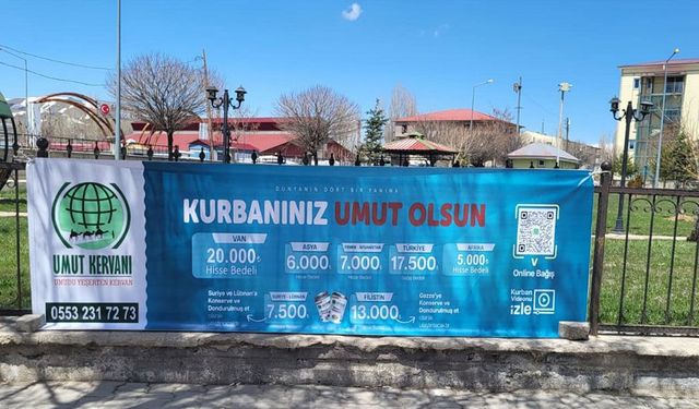 Umut Kervanı Van’da kurban hazırlıklarına başladı