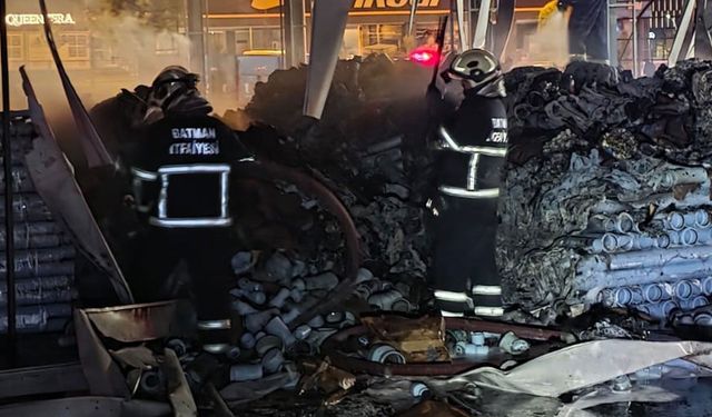 Batman'da benzinlikte çıkan yangın paniğe yol açtı