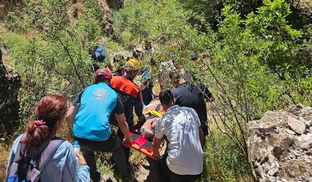 Hakkâri’de kayalıklardan düşen vatandaşı AFAD ve UMKE kurtardı