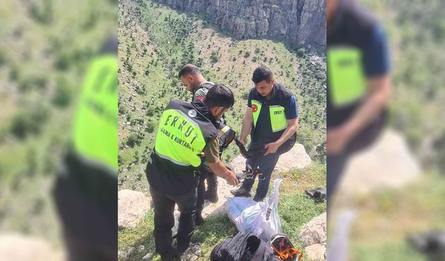 Siirt'te 8 gündür mahsur kalan keçi için seferber oldular
