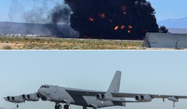 ABD'ye ait B-52 bombardıman uçağı düştü