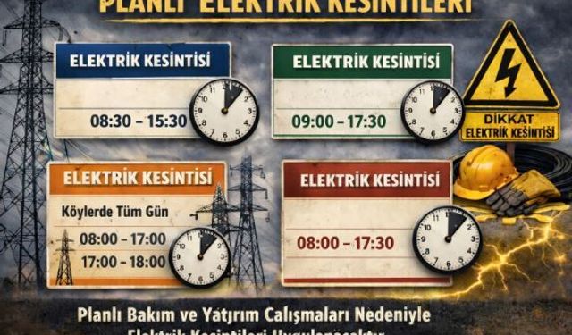 Adana'da yeni haftada elektrik kaç gün kesilecek? Duyuruldu