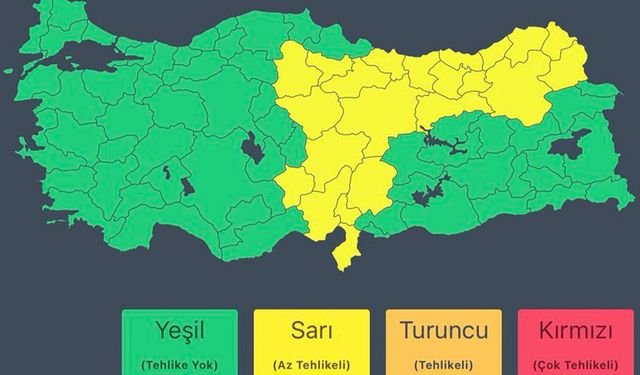 AFAD’dan 16 il için kuvvetli yağış uyarısı