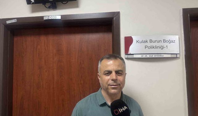 8 yıllık kulak ağrısı şikayeti Kurtalan'da son buldu