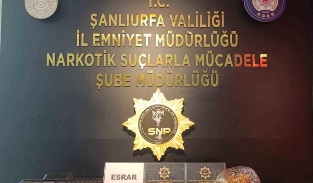 Şanlıurfa'da narko operasyonu: 3 gözaltı