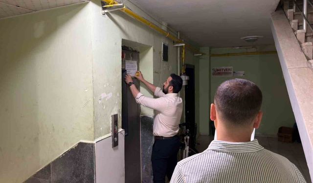Siirt'te riskli olan asansörler için yasal süreç başlatıldı