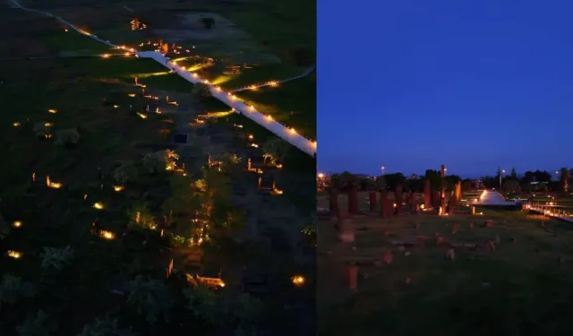 Ahlat Selçuklu Meydan Mezarlığı’nda gece müzeciliği başladı
