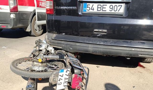 Mardin'de otomobil ile motosiklet çarpıştı: Bir yaralı