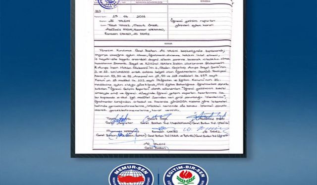 Eğitim-Bir-Sen'den öğrenci gelişim raporları için eylem kararı