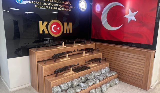 Şanlıurfa'da silah ve narkotik madde ele geçirildi