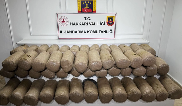 Hakkari’de 503 kilogram esrar ele geçirildi