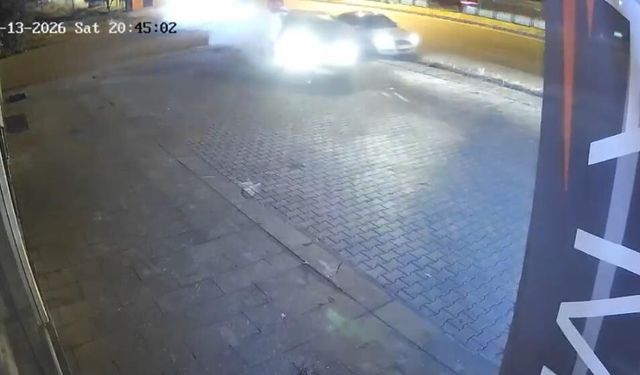 İş yerine çarpmaktan son anda kurtuldu