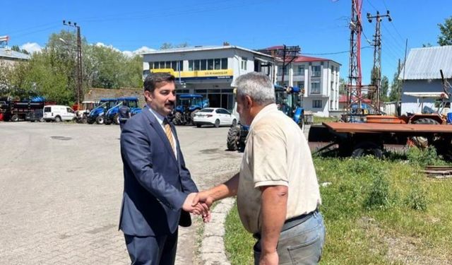 Kaymakam ilçe halkıyla buluşarak veda etti