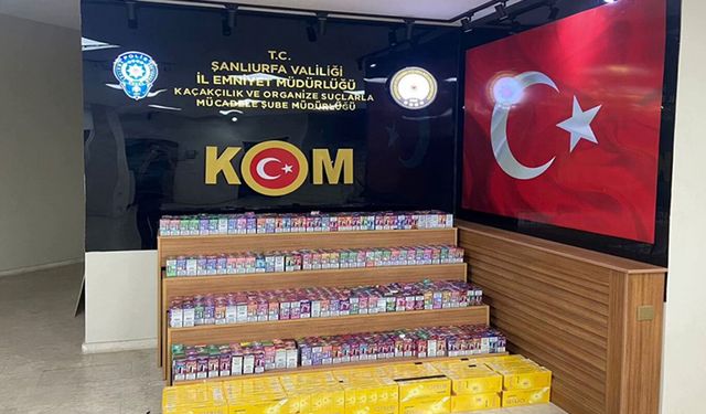 Şanlıurfa'da kaçak sigara operasyonu: Bir tutuklama