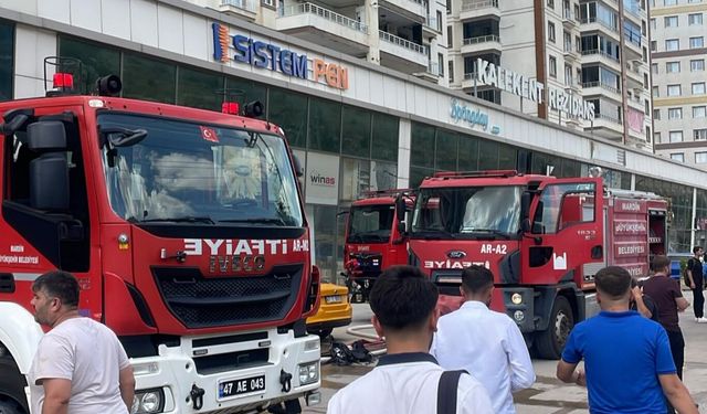 Mardin’de 11 katlı binanın 7’nci katında yangın