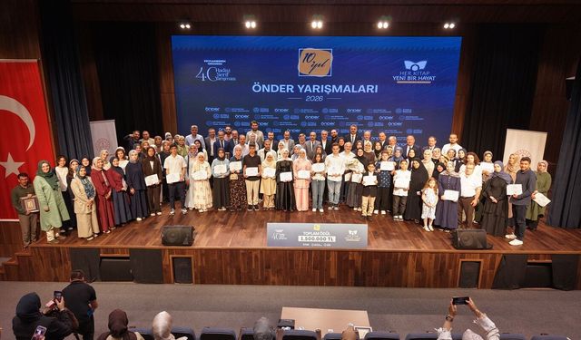 ÖNDER hadis ve kitap okuma yarışmasında ödüller sahiplerini buldu