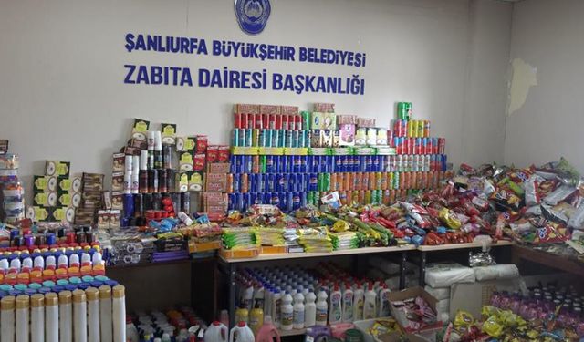 Şanlıurfa'da tarihi geçmiş ürünlere el konuldu