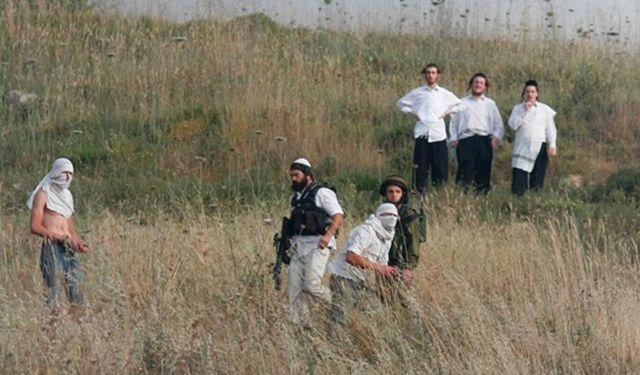 Yahudi çeteler Filistinlilere ait evlere saldırdı