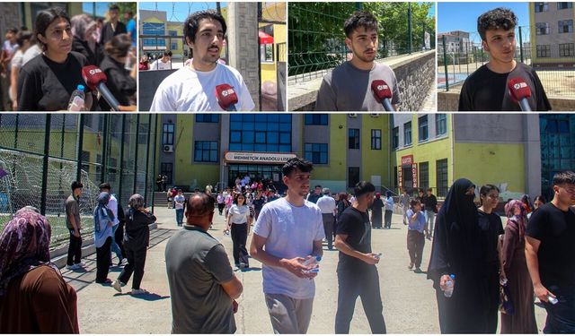 Diyarbakır'da YKS heyecanı: Adaylar soruları değerlendirdi